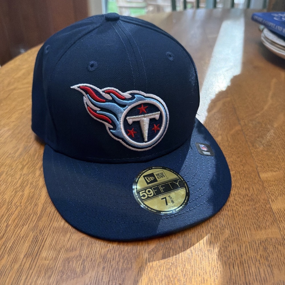 New Era Tennessee Titans 59FIFTY Oceanside Blue Fitted Hat/Cap Size 7 5/8